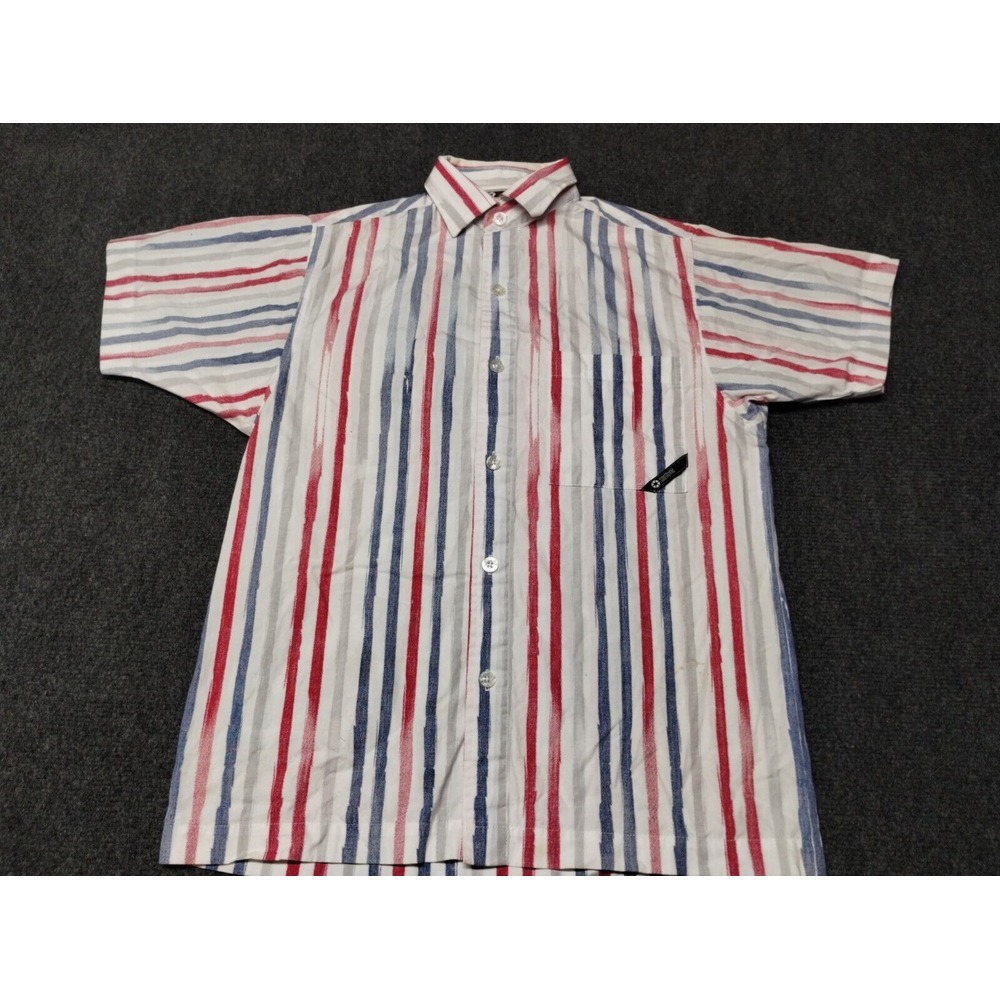 Vintage Southpole Shirt Youth Small White Stripe Y2K‎ 90s Button Down Casual